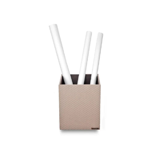 Three Sixty Leather Entwine Waste Bin