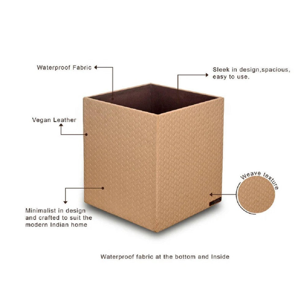 Three Sixty Leather Entwine Waste Bin