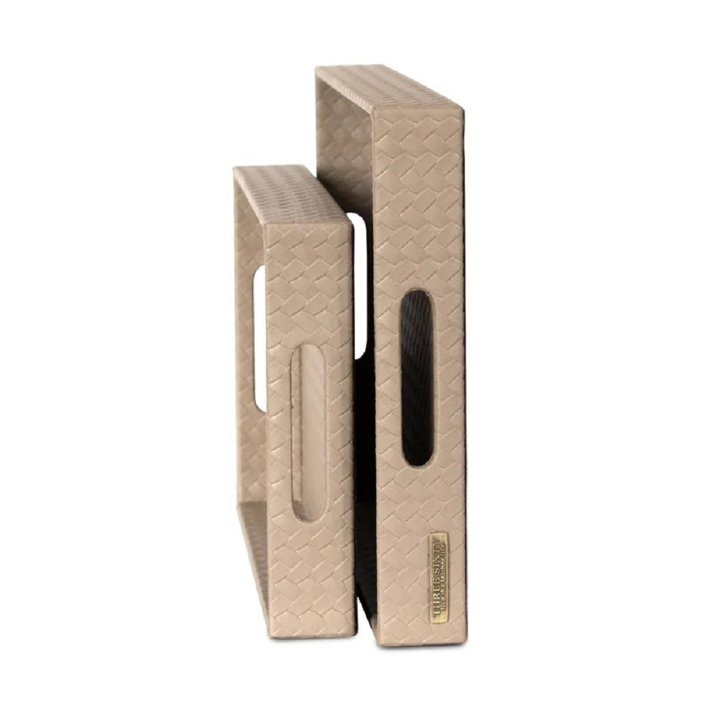 Three Sixty Leather Entwine Set of 2 Tray