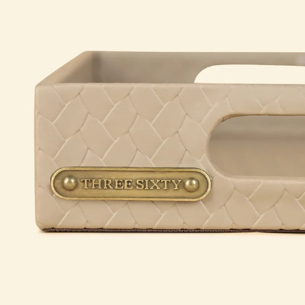 Three Sixty Leather Entwine Small Tray