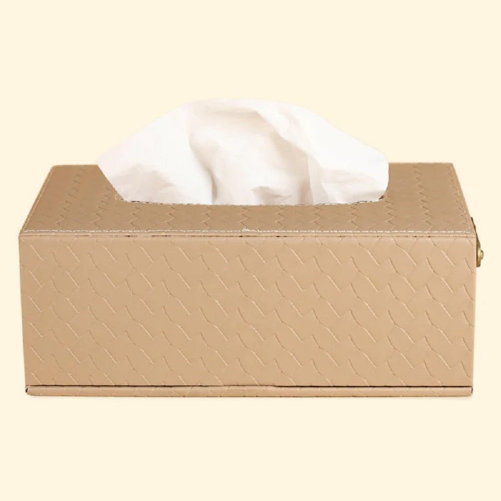 Three Sixty Leather Entwine Tissue Box