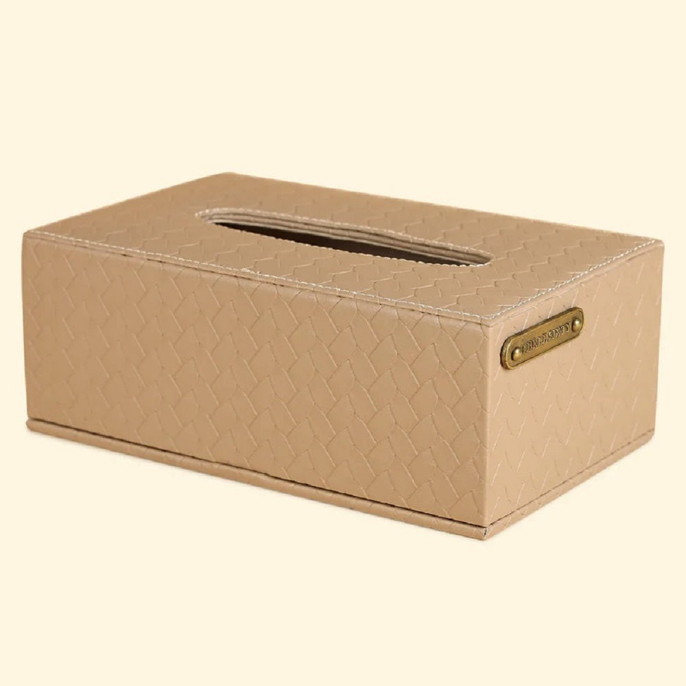 Three Sixty Leather Entwine Tissue Box