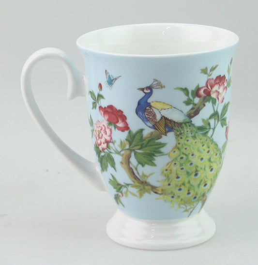 STECHCOL COFFEE/MILK MUG PEACOCK BLUE SET 2