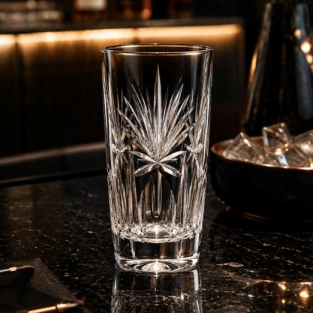 HANDCUT PALM LONGDRINK SET OF 4