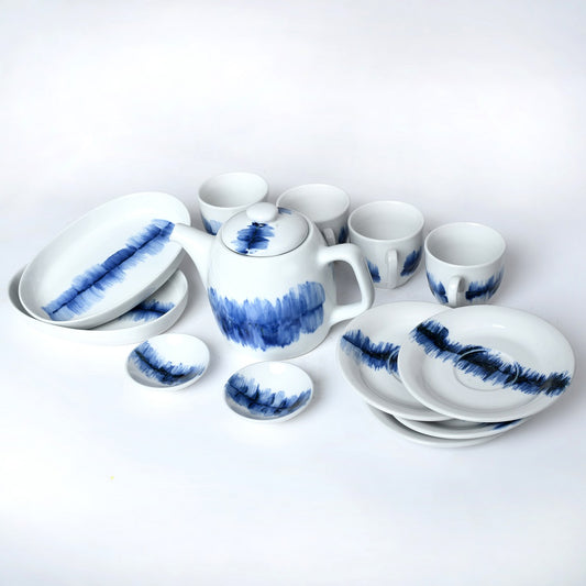 Tablejoy Tea Set - Set of 14 Blu