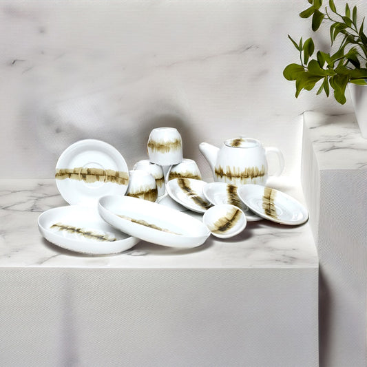 Tablejoy Tea Set - Set of 14 Olv
