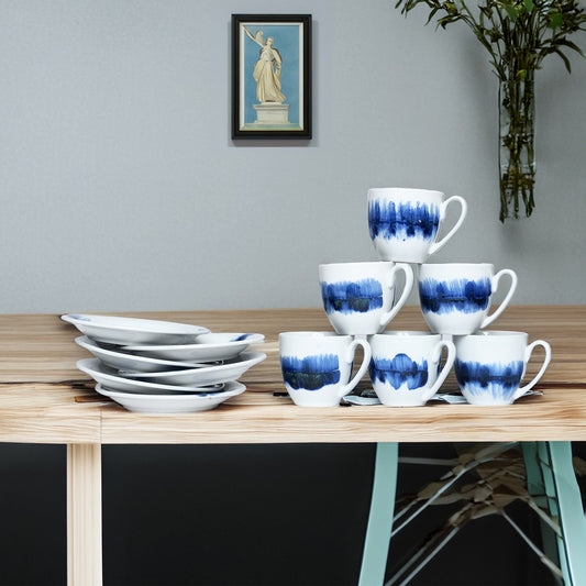 Tablejoy 6 Cups & 6 Saucer Set'12 Blu