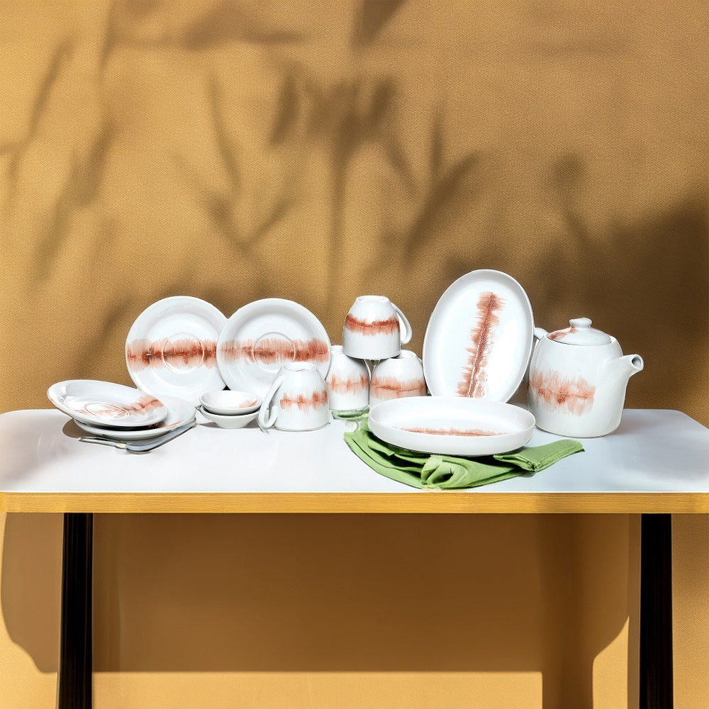 Tablejoy 6 Cups & 6 Saucer Set'12 Red