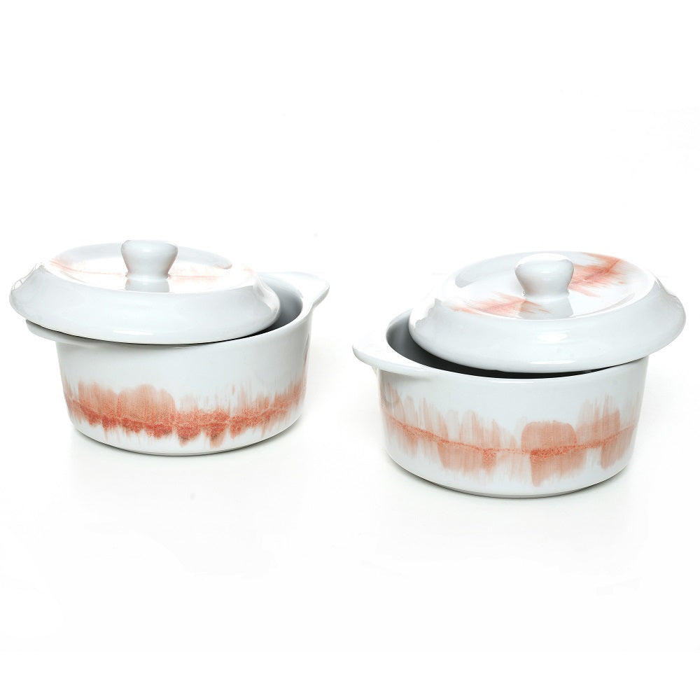 Tablejoy Casserole 480Cc Set'2 Red
