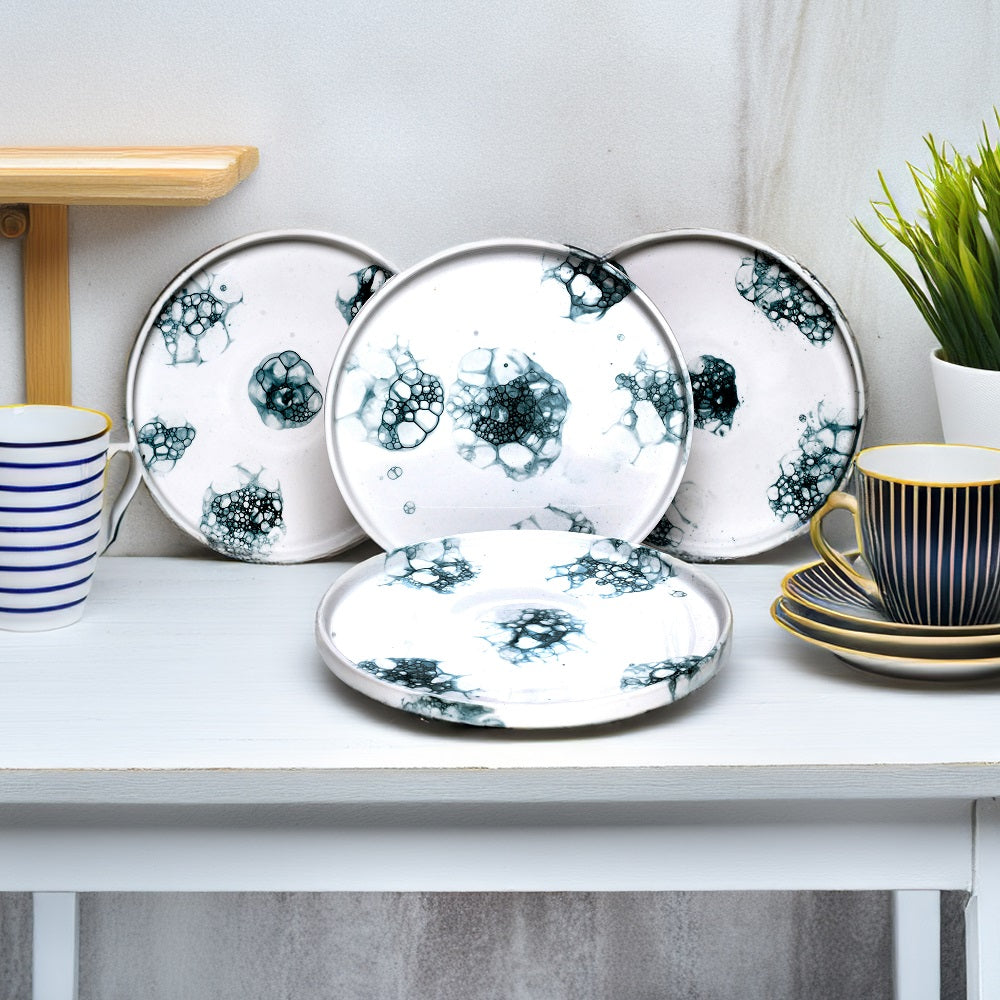 Tablejoy Edged Dinner Plate Set'4 Blk