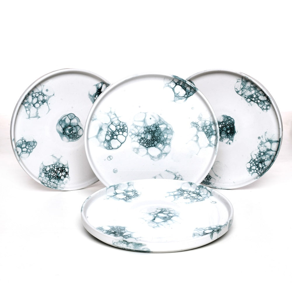 Tablejoy Edged Dinner Plate Set'4 Blk