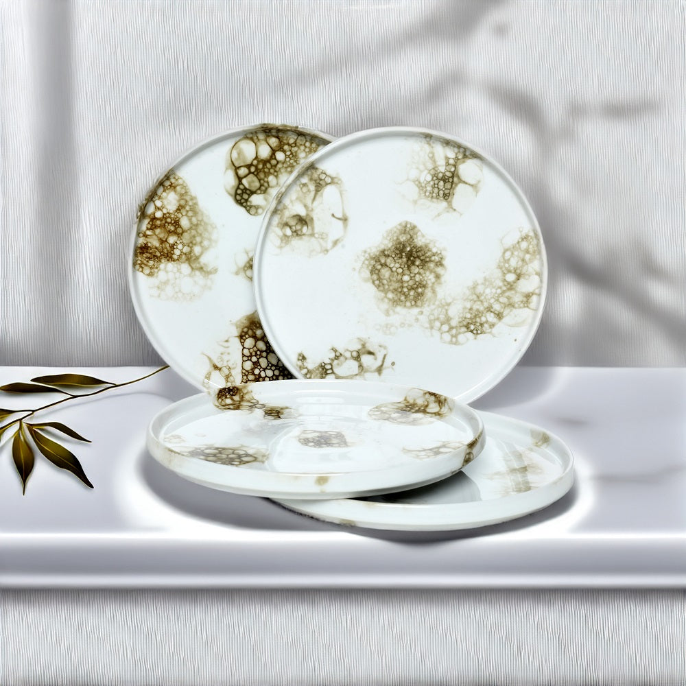 Tablejoy Edged Dinner Plate Set'4 Olv