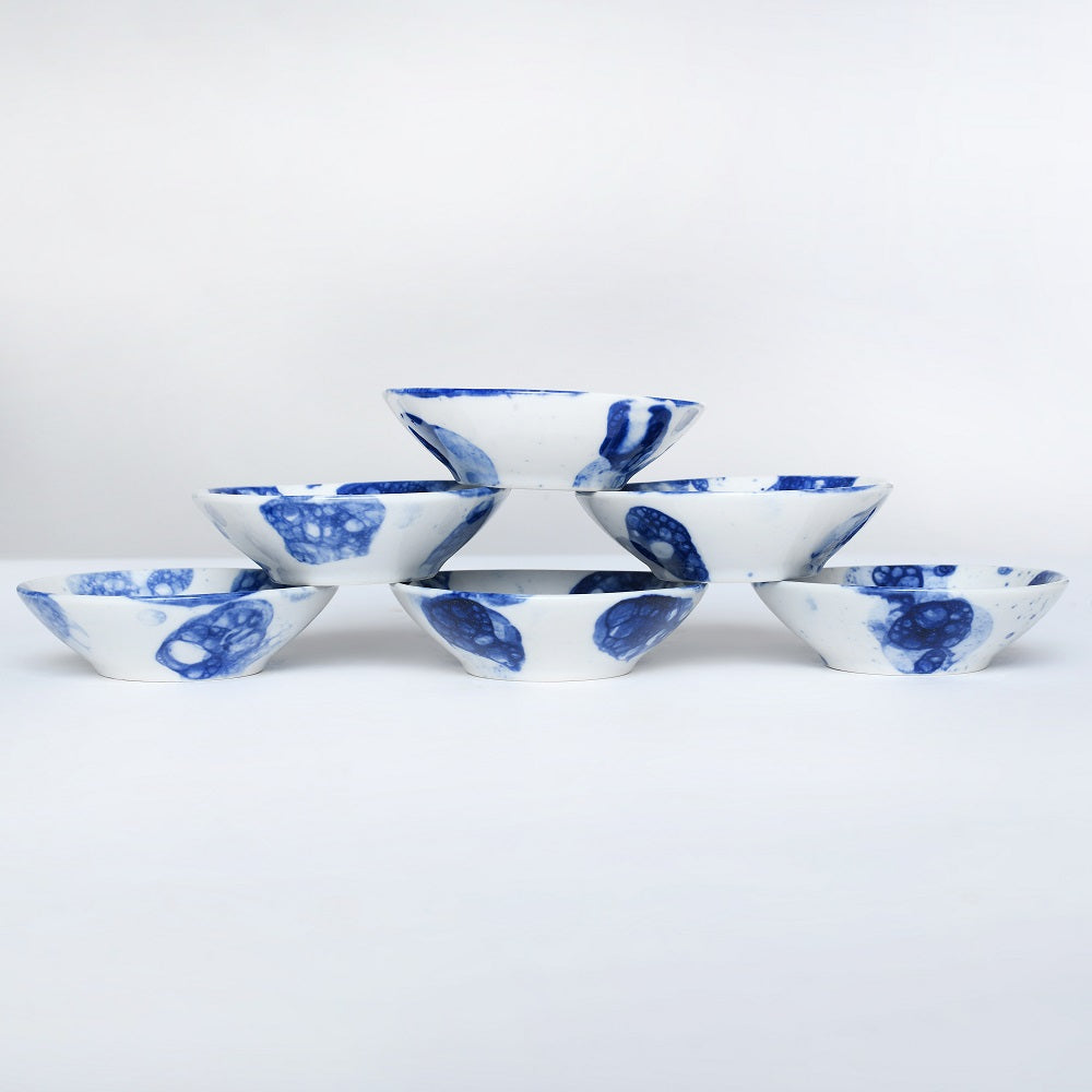 Tablejoy Dip Bowl Round Set'6 Blu