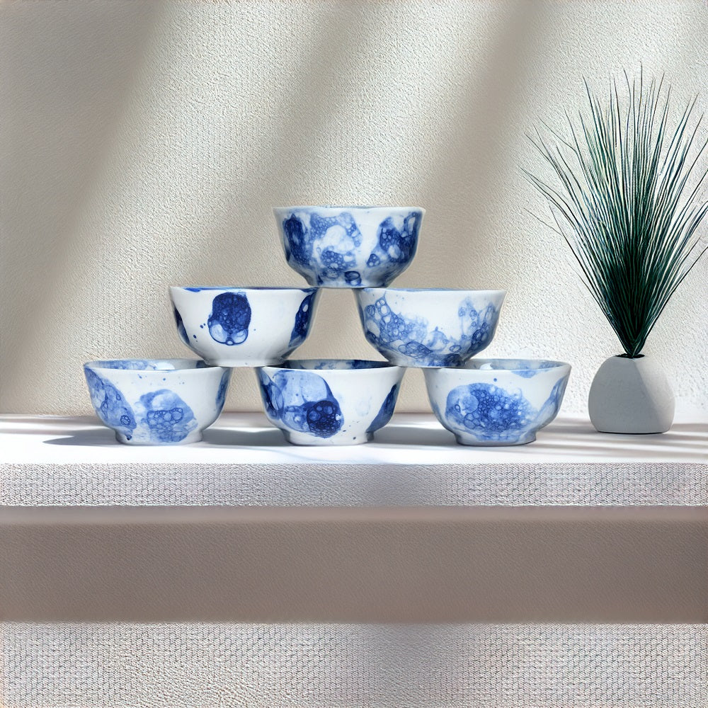 Tablejoy Veg/Curry Bowl Set'6 Blu