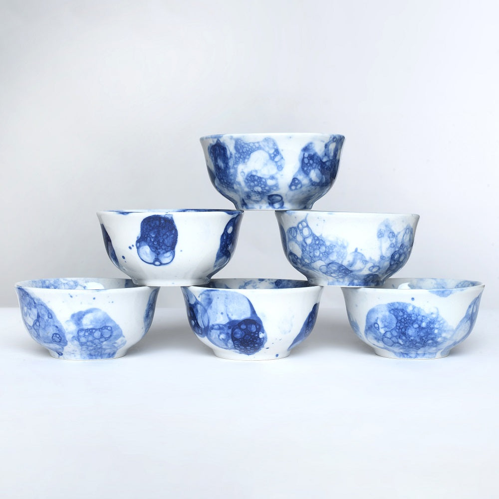 Tablejoy Veg/Curry Bowl Set'6 Blu