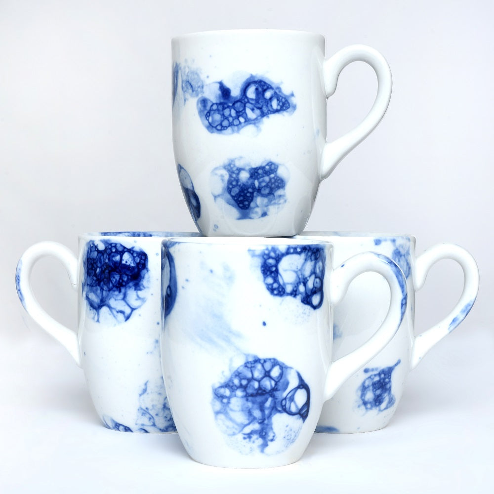 Tablejoy Milk/Coffee Mug Set'4 Blu