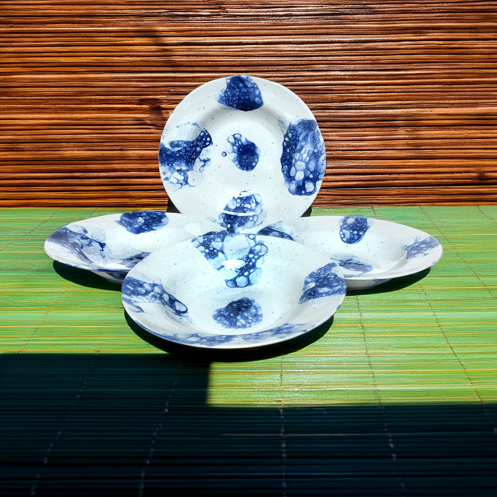 Tablejoy Pasta Plate Set'4 Blu