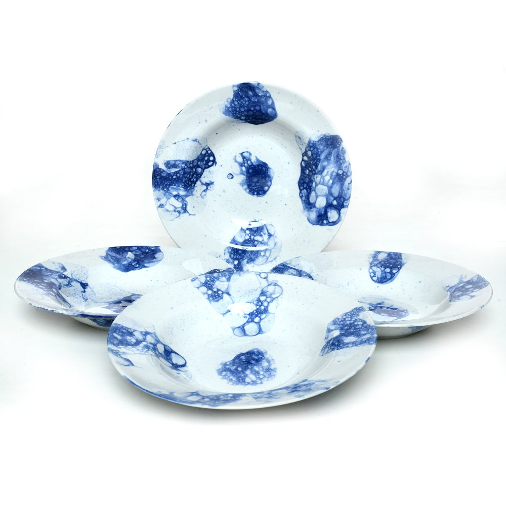Tablejoy Pasta Plate Set'4 Blu