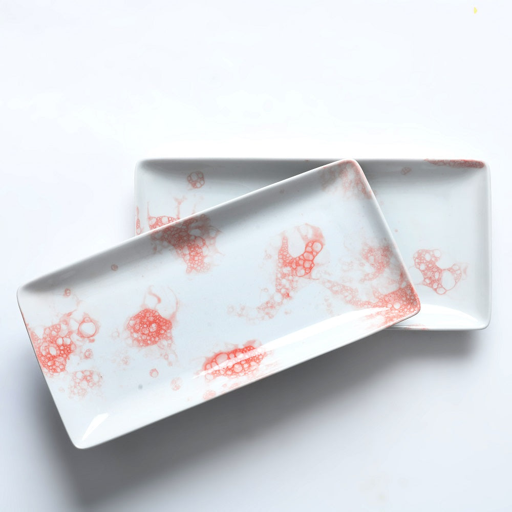Tablejoy Rect. Serving Platter (B) Set'2 Red