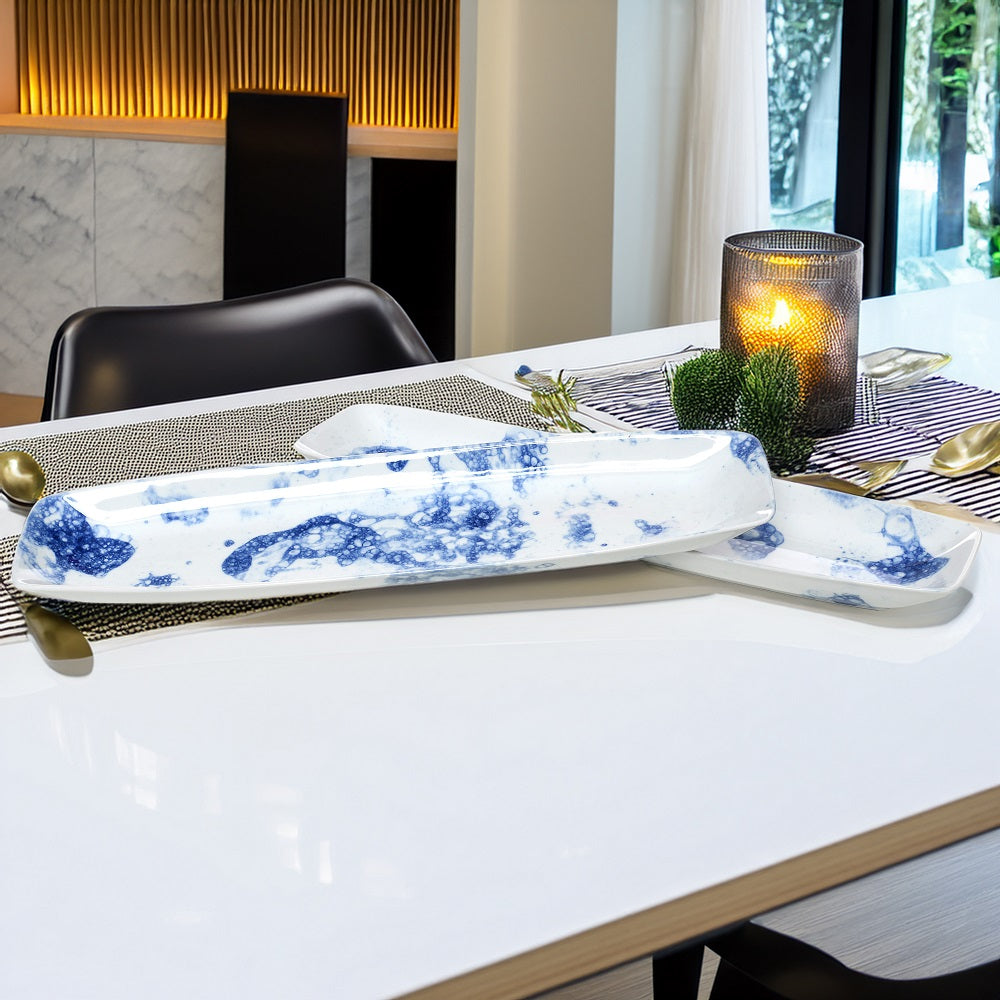 Tablejoy Oval Platter Set'2 Blu