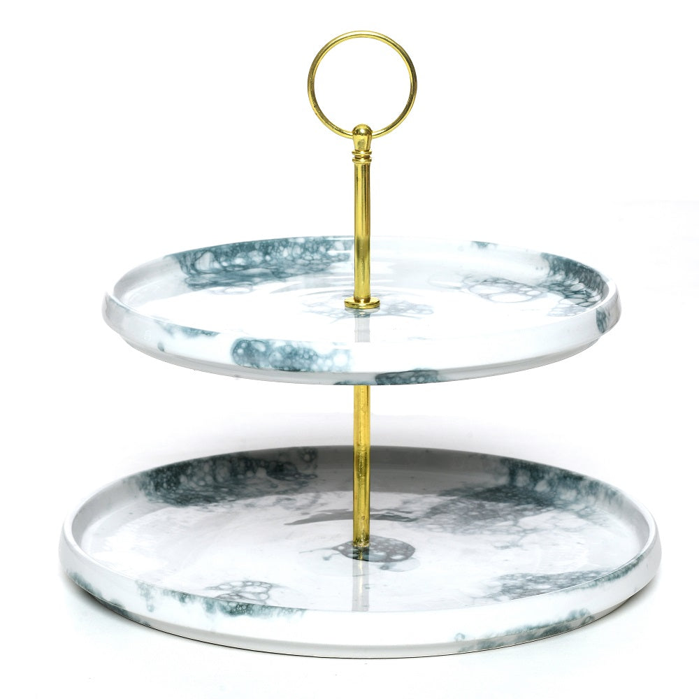 Tablejoy Two Tier Platter Blk