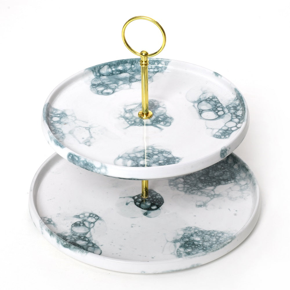Tablejoy Two Tier Platter Blk