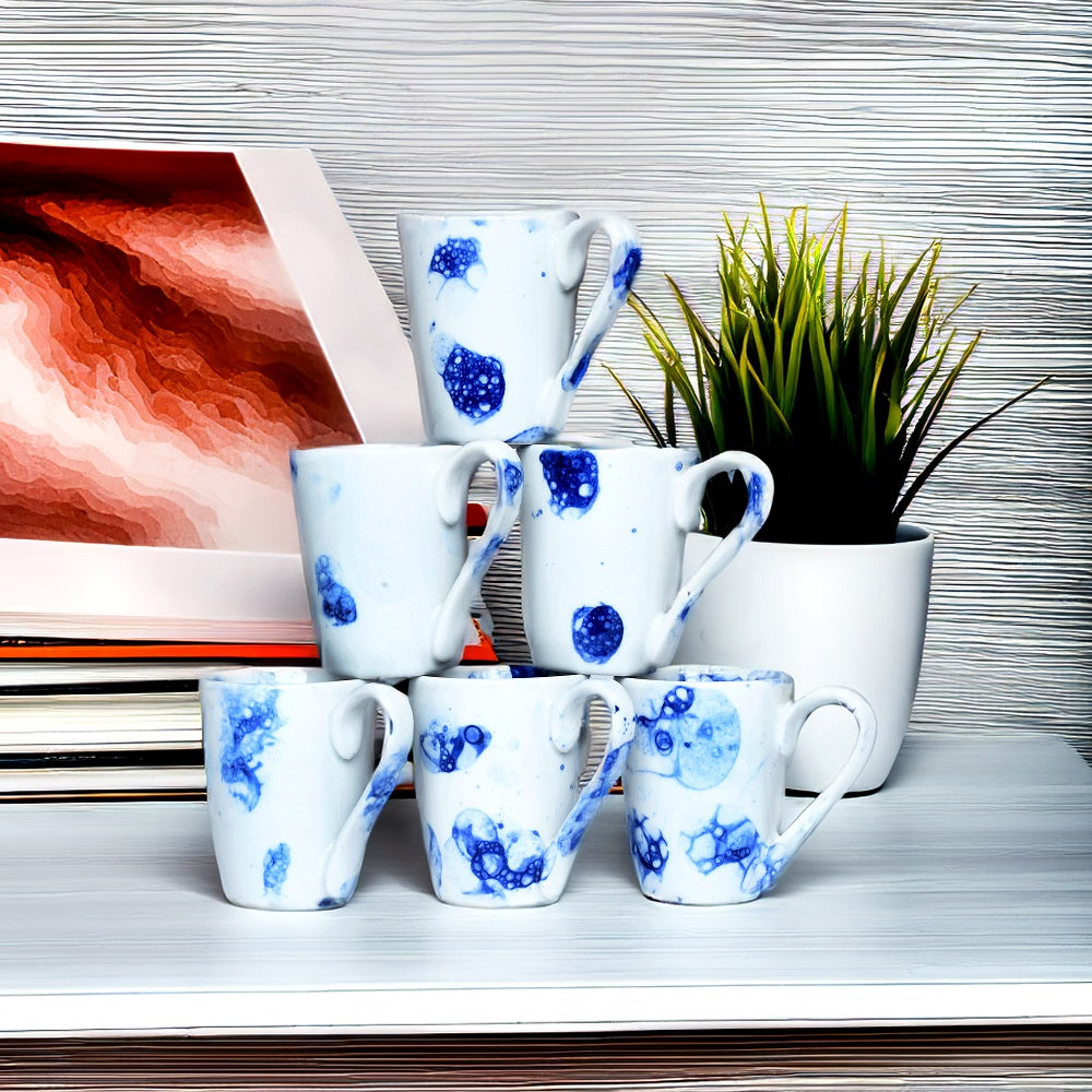 Tablejoy Tea Mugs Set'6 Blu