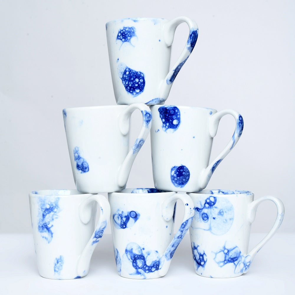 Tablejoy Tea Mugs Set'6 Blu