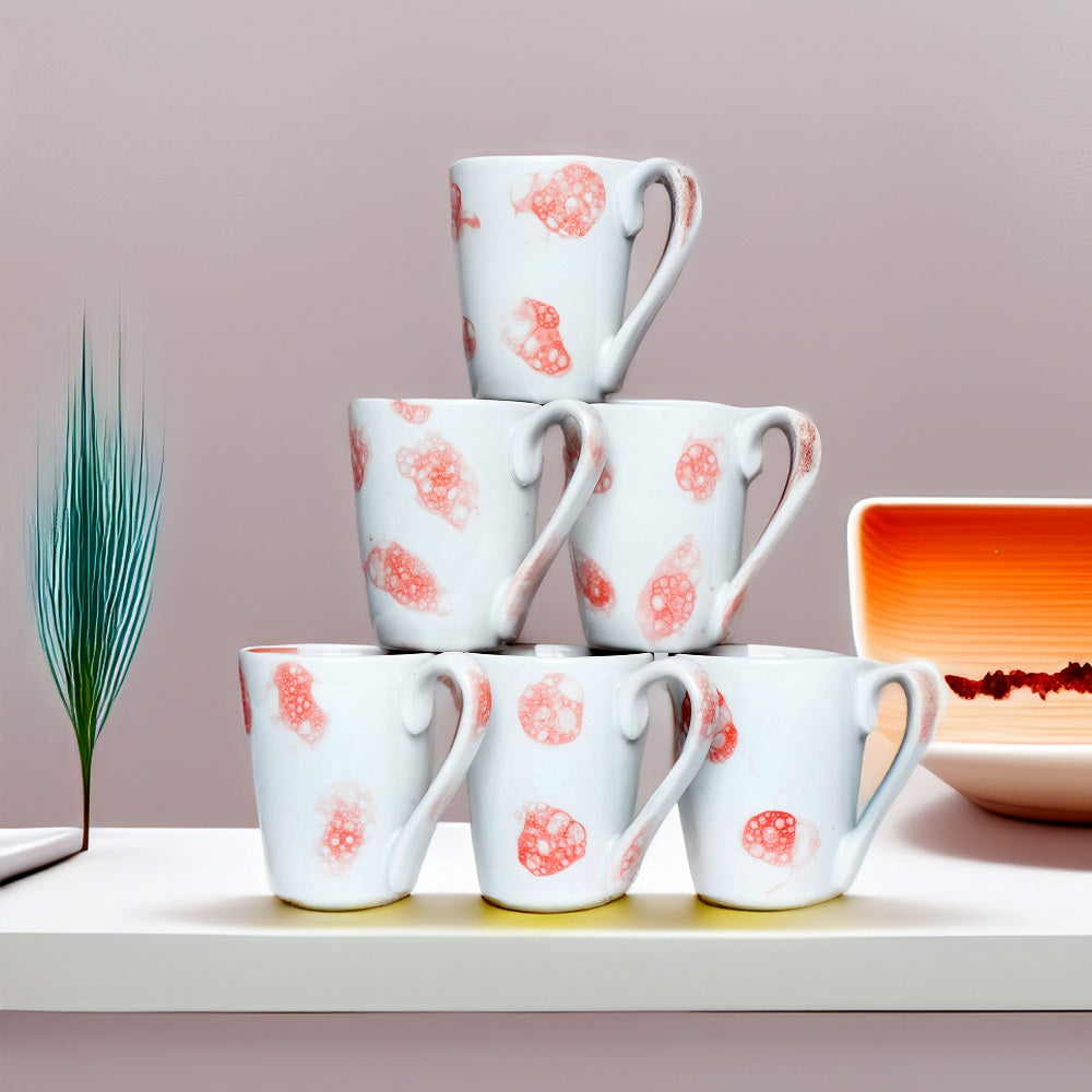 Tablejoy Tea Mugs Set'6 Red