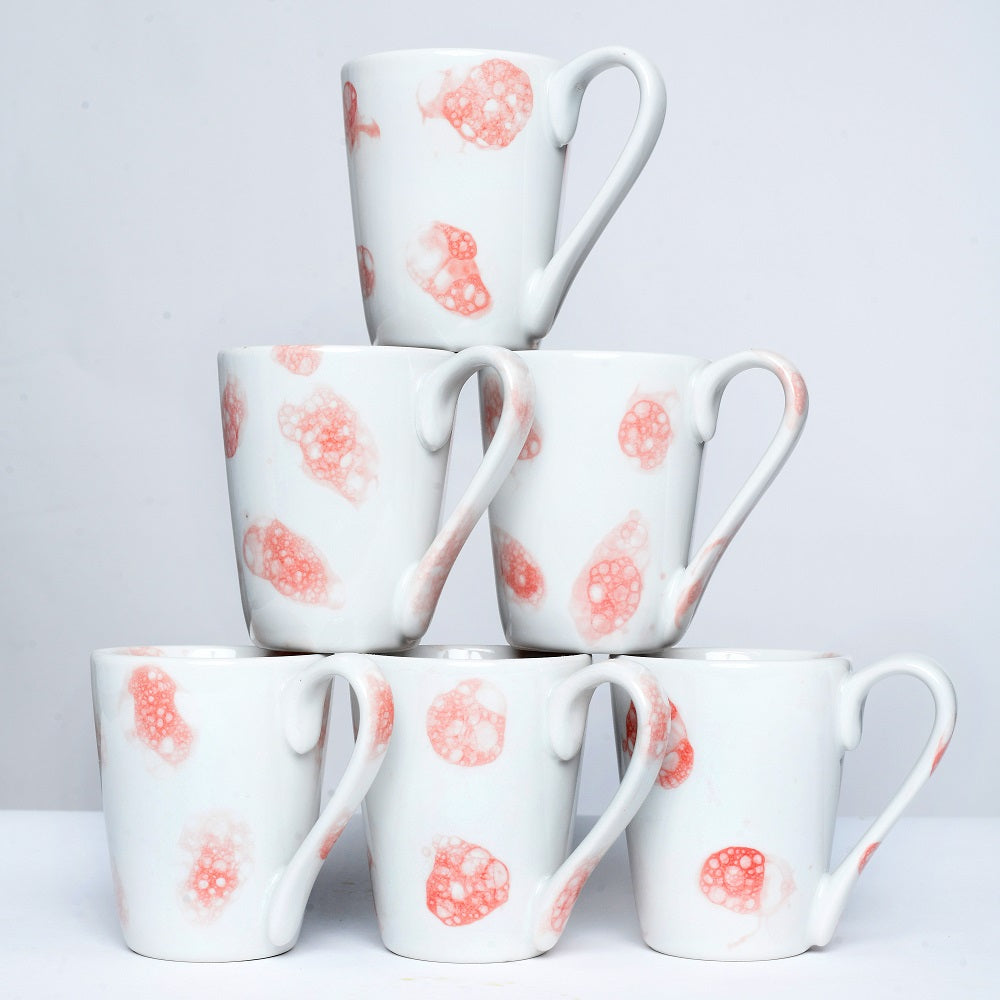 Tablejoy Tea Mugs Set'6 Red