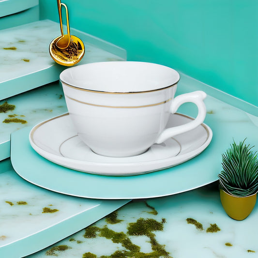 Tablejoy Premium Cups & Saucer Set - Set of 12