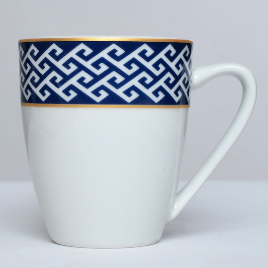 Tablejoy Tea Mugs Blue Chain Set Of 6