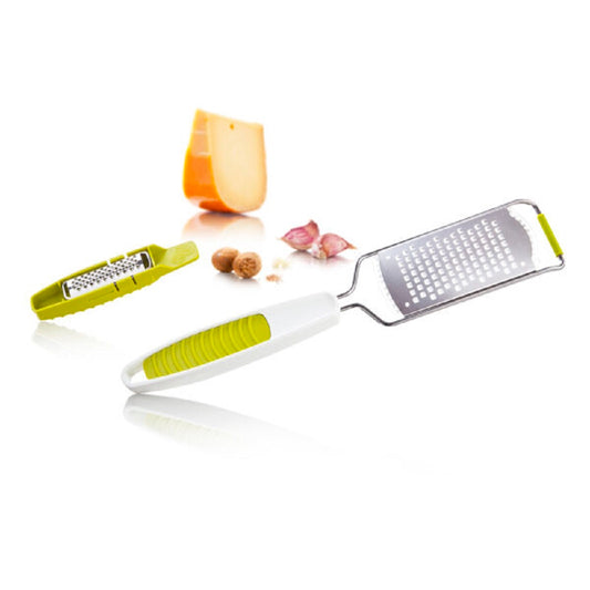 Vacu Vin Tools Kitchen and Nutmeg Grater, White/Green