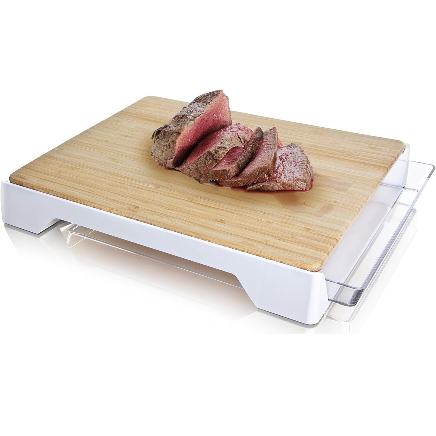 Vacu Vin Cutting Board With White Tray