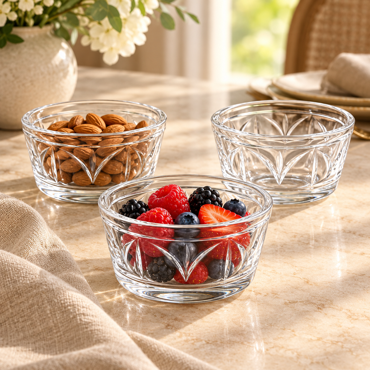 NACHTMANN FLOWERS BOWL 10 CM SET’6