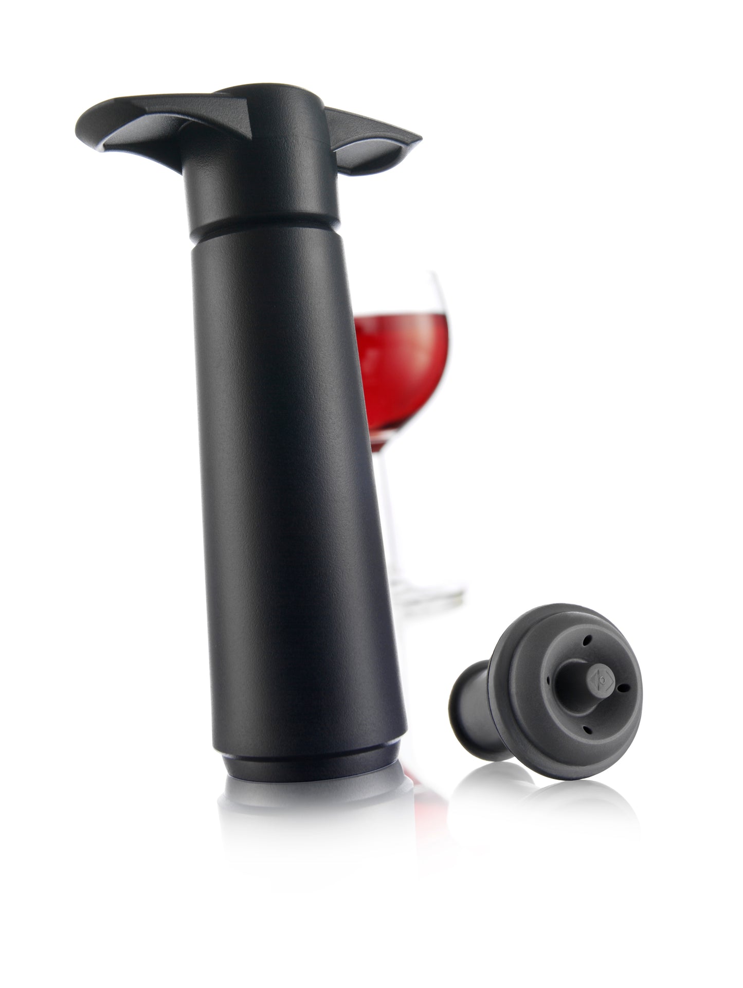 Vacu Vin Wine Saver Black Blister (1 Pump, 1 Wine Stopper ) set '2