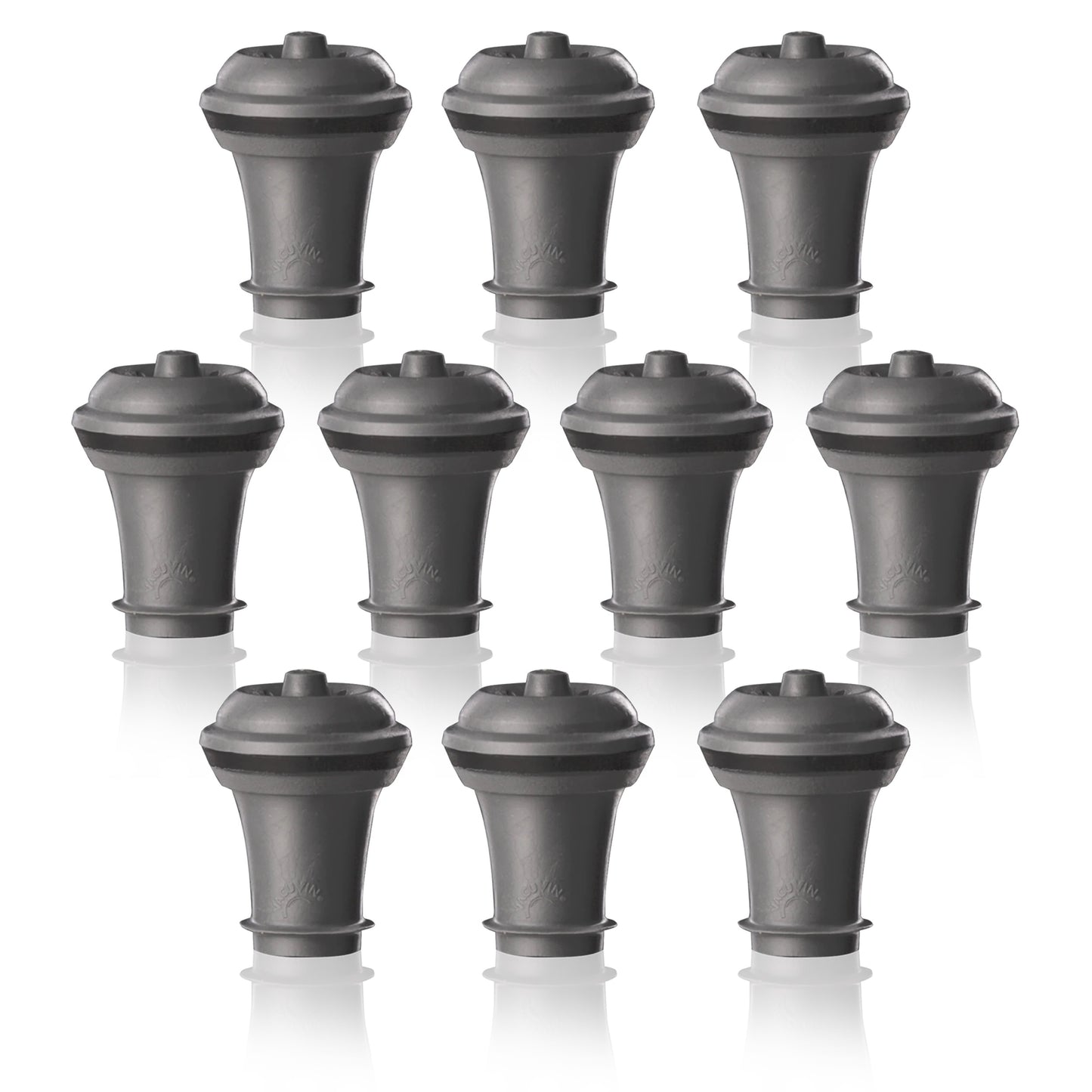 Vacu Vin Wine Stoppers Grey 10