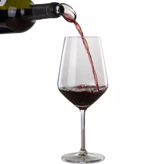 Vacu Vin Wine Server Crystal Black Set of 2