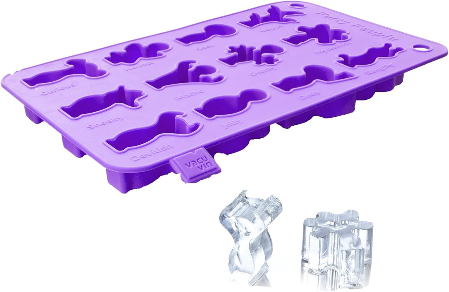 Vacu Vin Silicone Ice Cube and Baking Tray - Purple