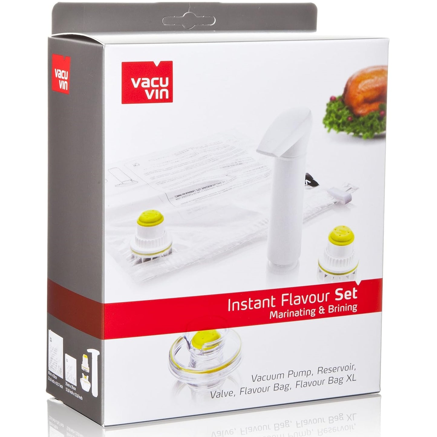 Vacu Vin Instant Flavour Vacuum Set for Marinating, Brining and Storing Food