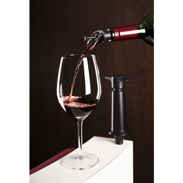 Vacu Vin Wine Saver&Server Black Set'2