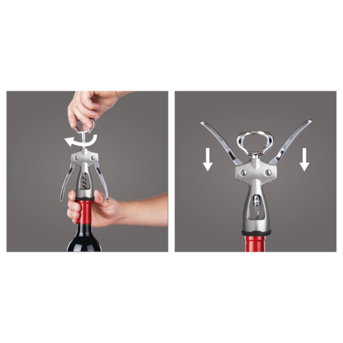 Vacu Vin Winged Corkscrew Silver Box