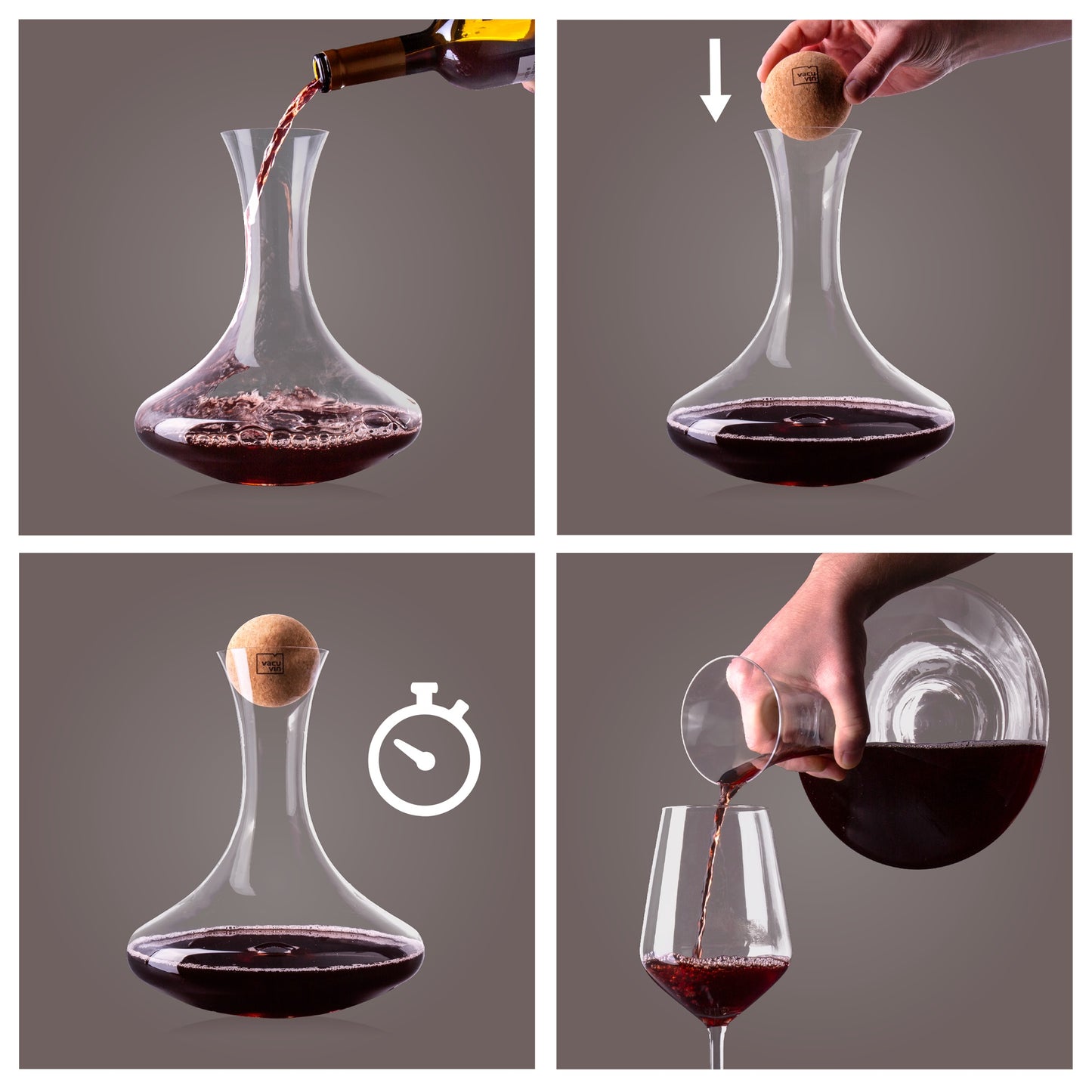 Vacu Vin Wine Decanter (Crystal)