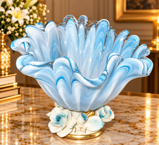 INCONTRO BIANCO CROMO CENTER PIECE BIANCO COLLECTION