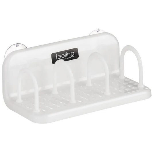PLASTIC SPONGE RACK -WHITE