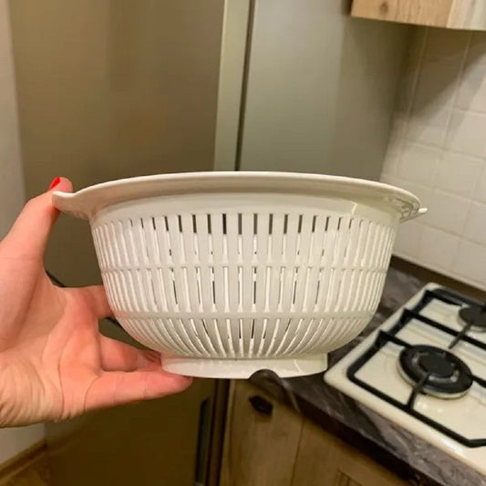 PLASTIC STRAINER BOWL 20 WHITE
