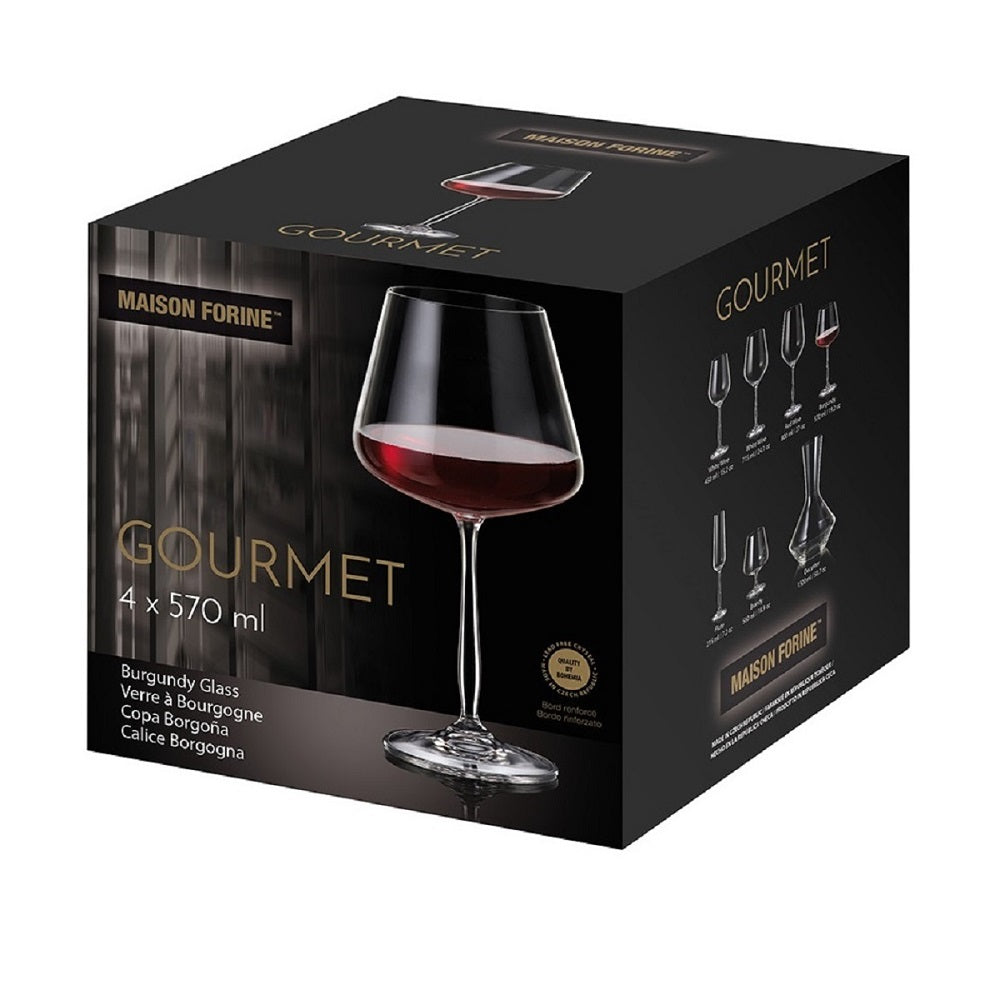 Burgundy Wine Glasses