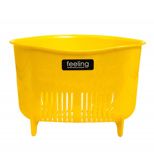 PLASTIC KITCHEN SINK WASTE BASKET ORANGE