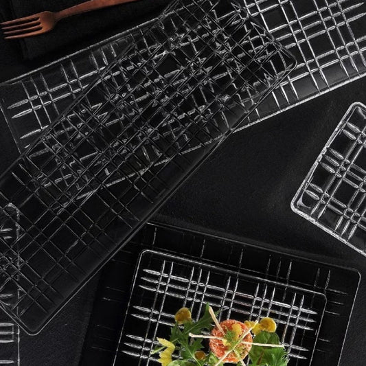 Square Crystal Smoke Rec Plate