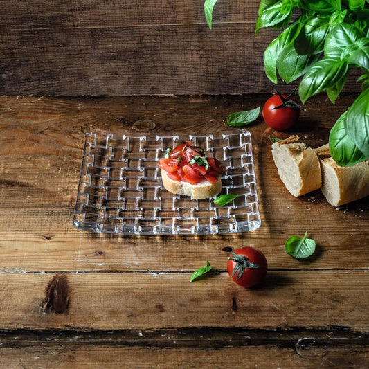 Nachtmann 101907 Bossa Nova Glass Platter, 5.5", Clear